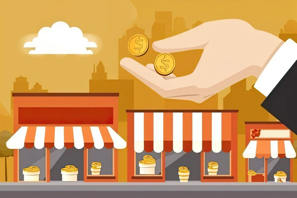 small business investor golden coin